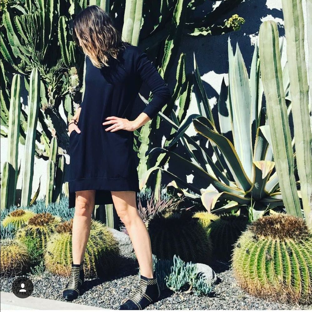 Simple black jersey dress (super soft)